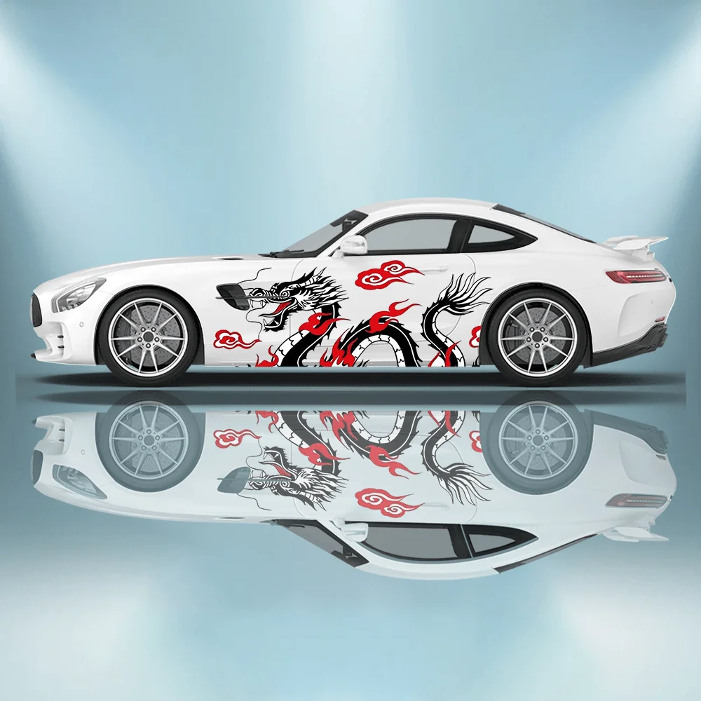 Car Accessories Japanese - ديزي اليابانية التنين زهرة سيارة الفينيل