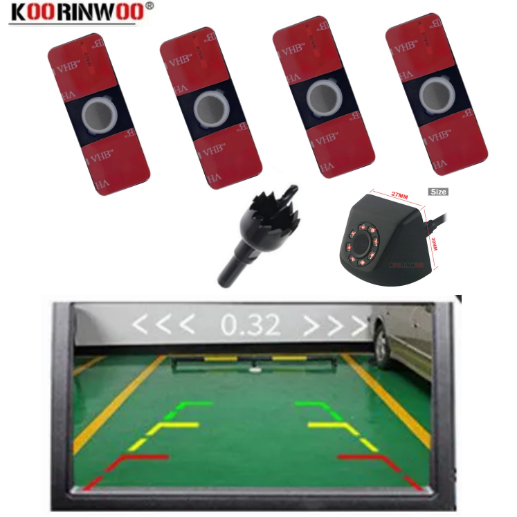 Car Accessories Japanese - طقم حساسات سيارات 16.5 مم، ملحقات