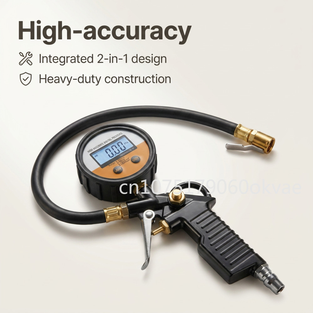 Car Accessories Under 200 - مقياس ضغط إطارات رقمي عالي الدقة