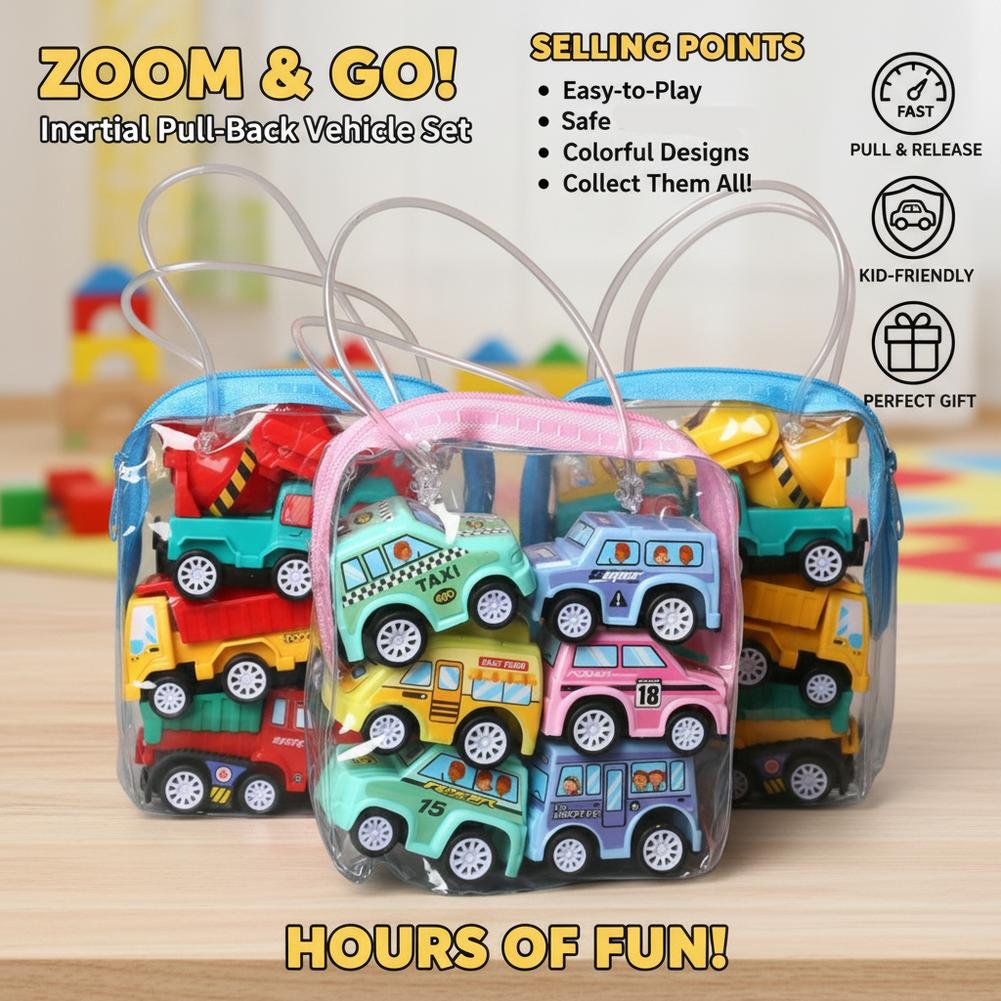 6 قطع سيارات لعبة مصغرة تعمل ب - مراجعة Car Accessories For Boys وسعره