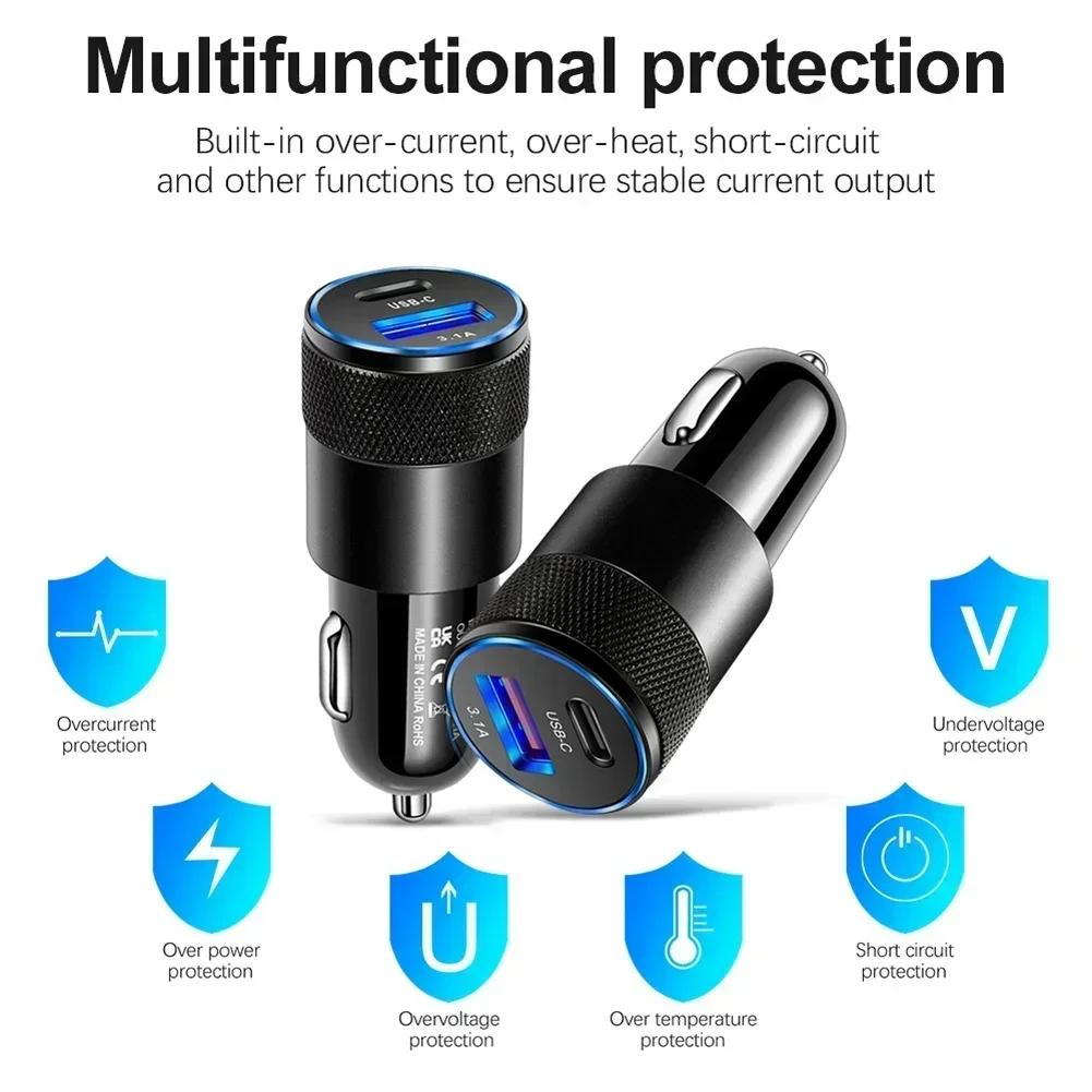 1 قطعة 65 واط USB شاحن سيارة ش - مراجعة Car Accessories Quick Delivery وسعره